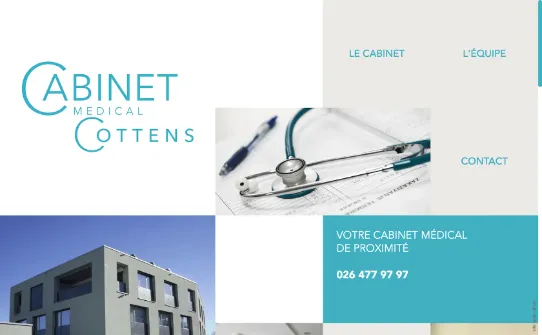Aperçu du site pour le Cabinet médicale