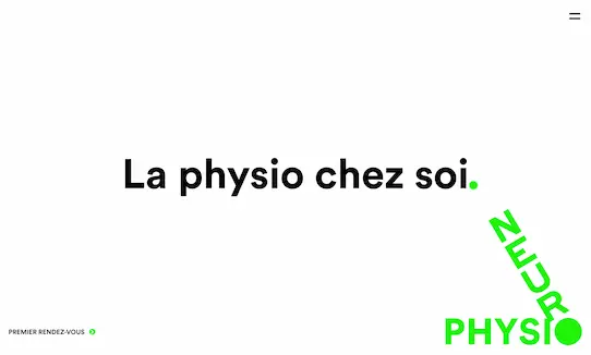 Capture du site internet PhysioNeuro