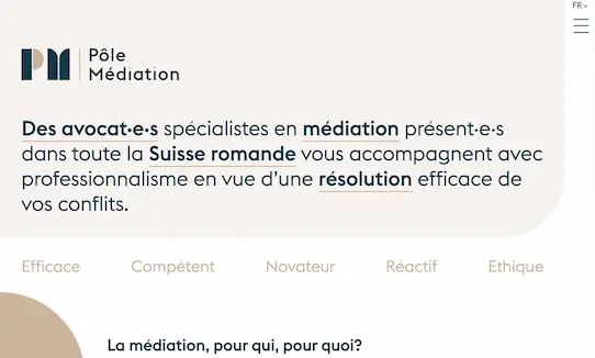 Aperçu du site pour la Permanence Médicale de Fribourg